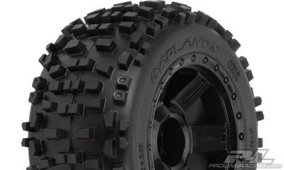 Badlands 3.8" Tires Mounted on Desperado Black 1/2 Offset 17mm